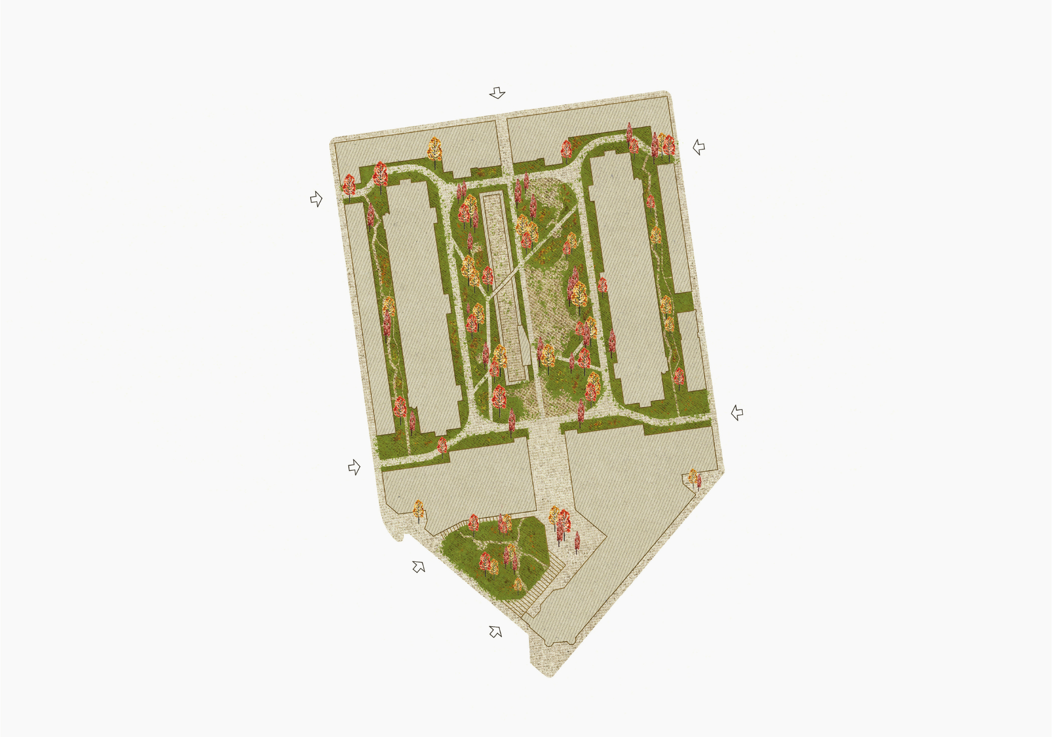 Kaveltekening. Beeld Sergison Bates architects