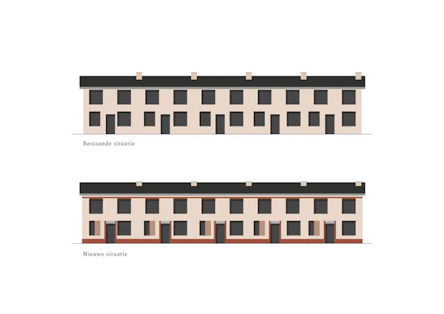 Schema gevel. Beeld BureauVanEig