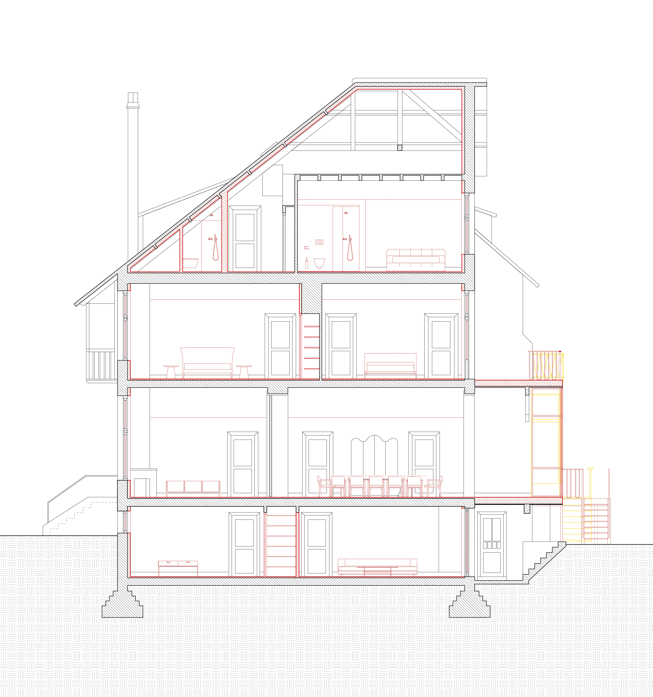 Doorsnede. Beeld Serge Schoemakers Architects