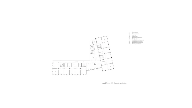 Plattegrond tweede verdieping. Beeld Studio Ard Hoksbergen