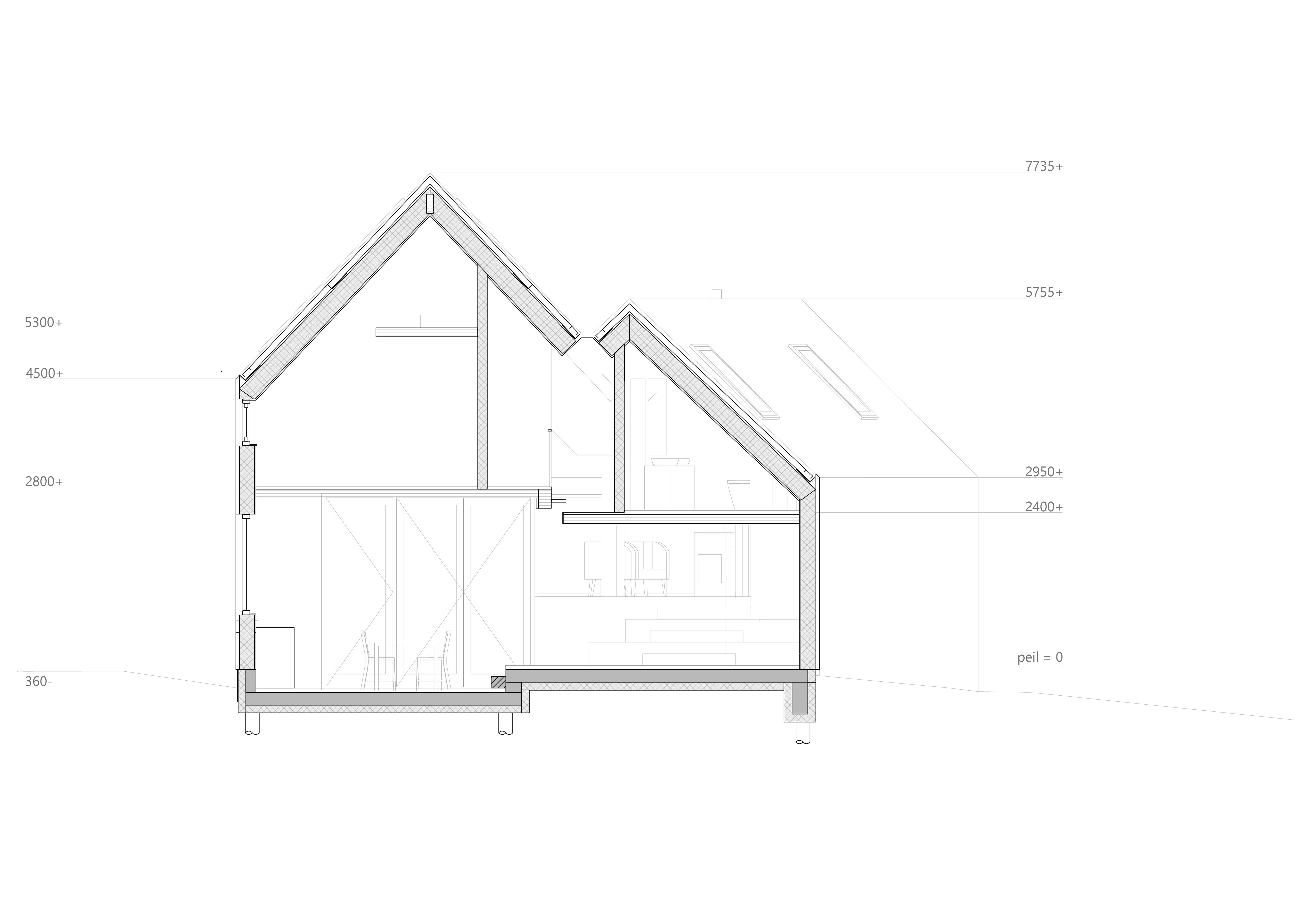 Zijdoorsnede. Beeld Woonpioniers