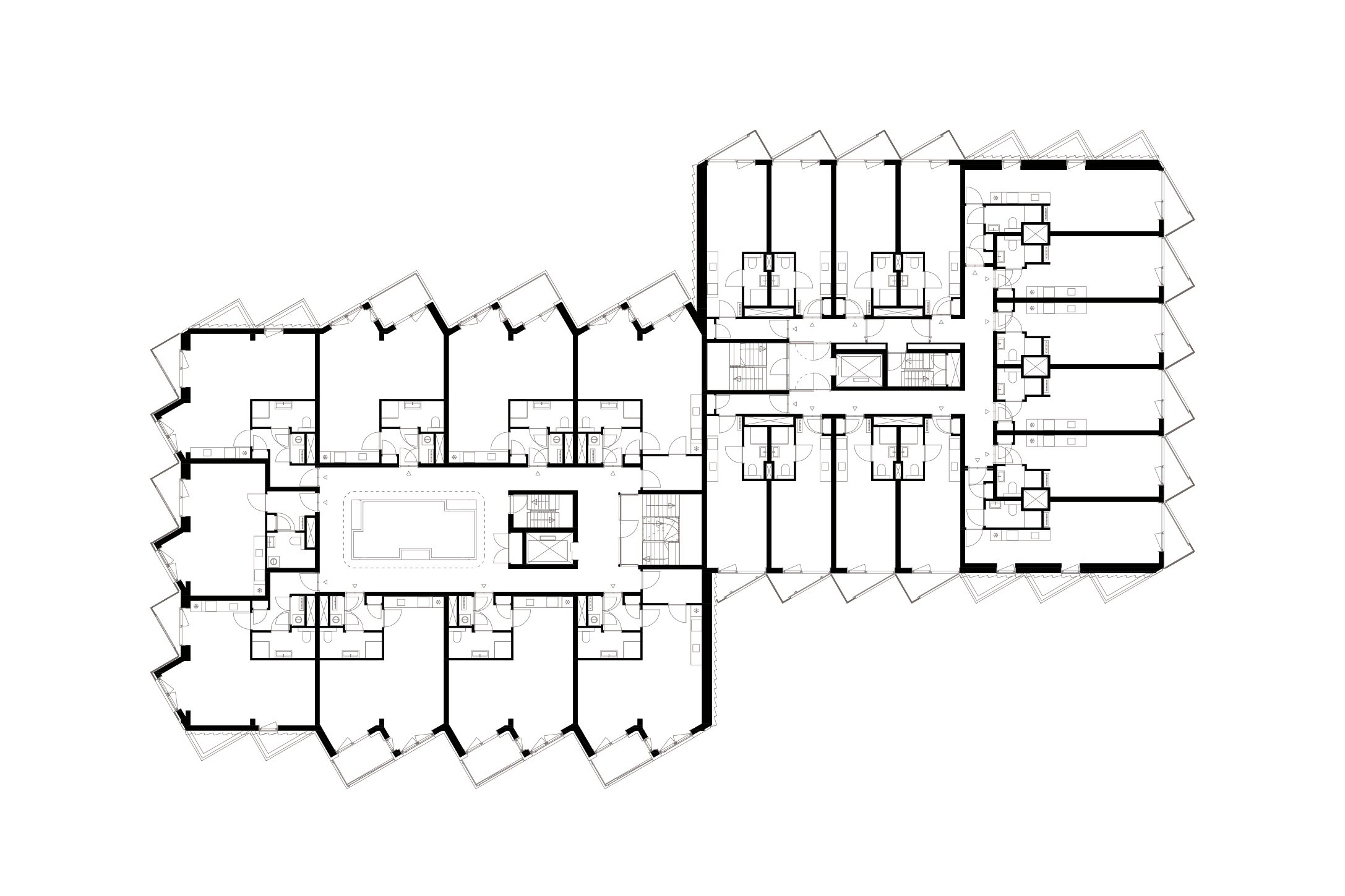 Plattegrond tweede verdieping. Beeld Arons en Gelauff