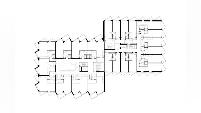 Plattegrond tweede verdieping. Beeld Arons en Gelauff