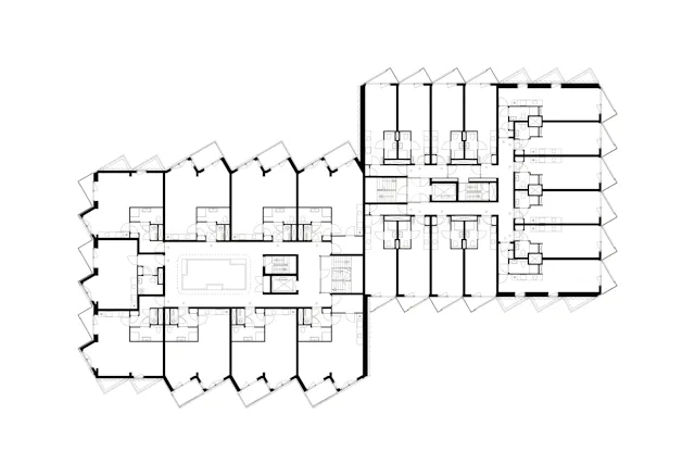 Plattegrond tweede verdieping. Beeld Arons en Gelauff