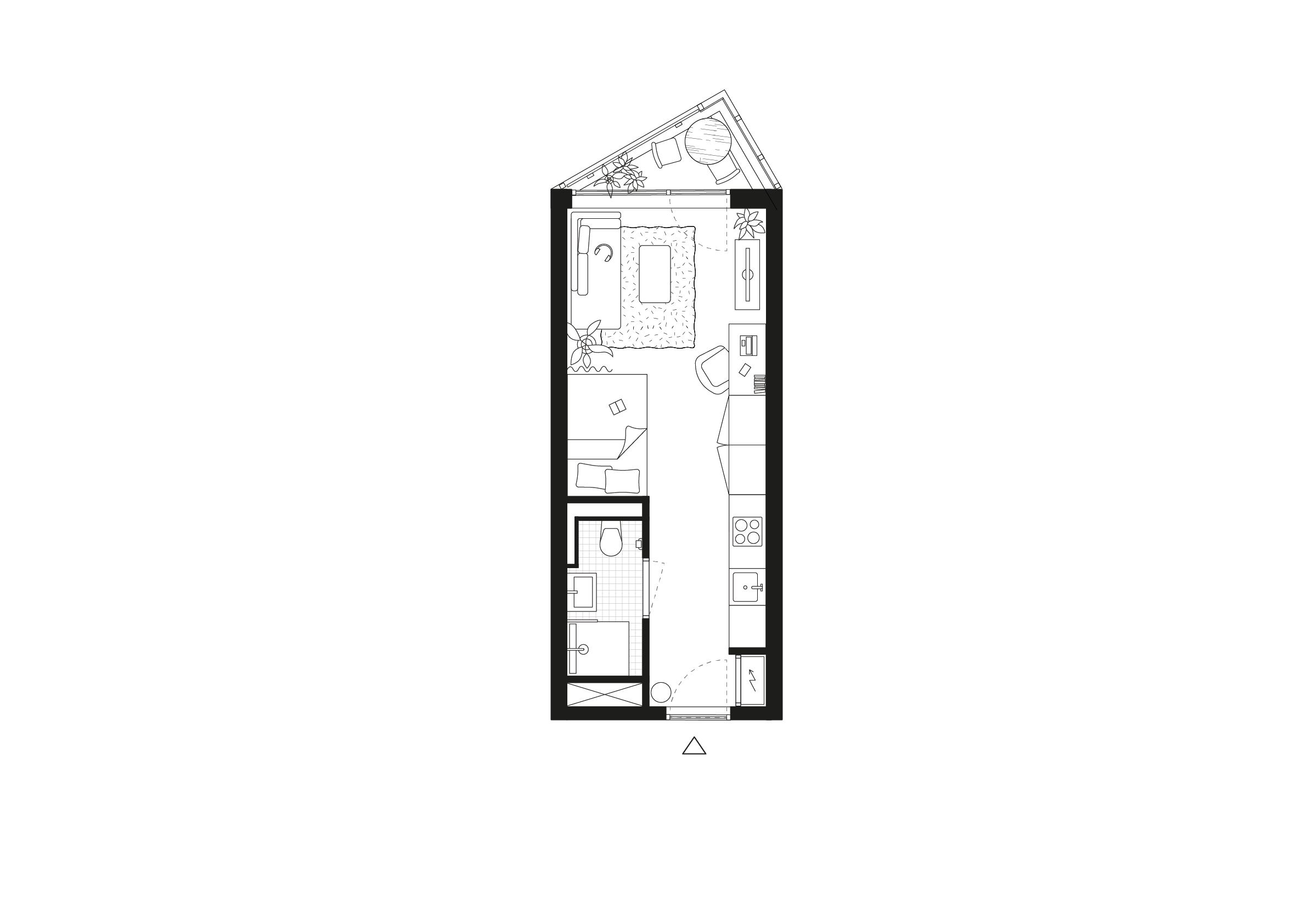 Plattegrond studio. Beeld Arons en Gelauff