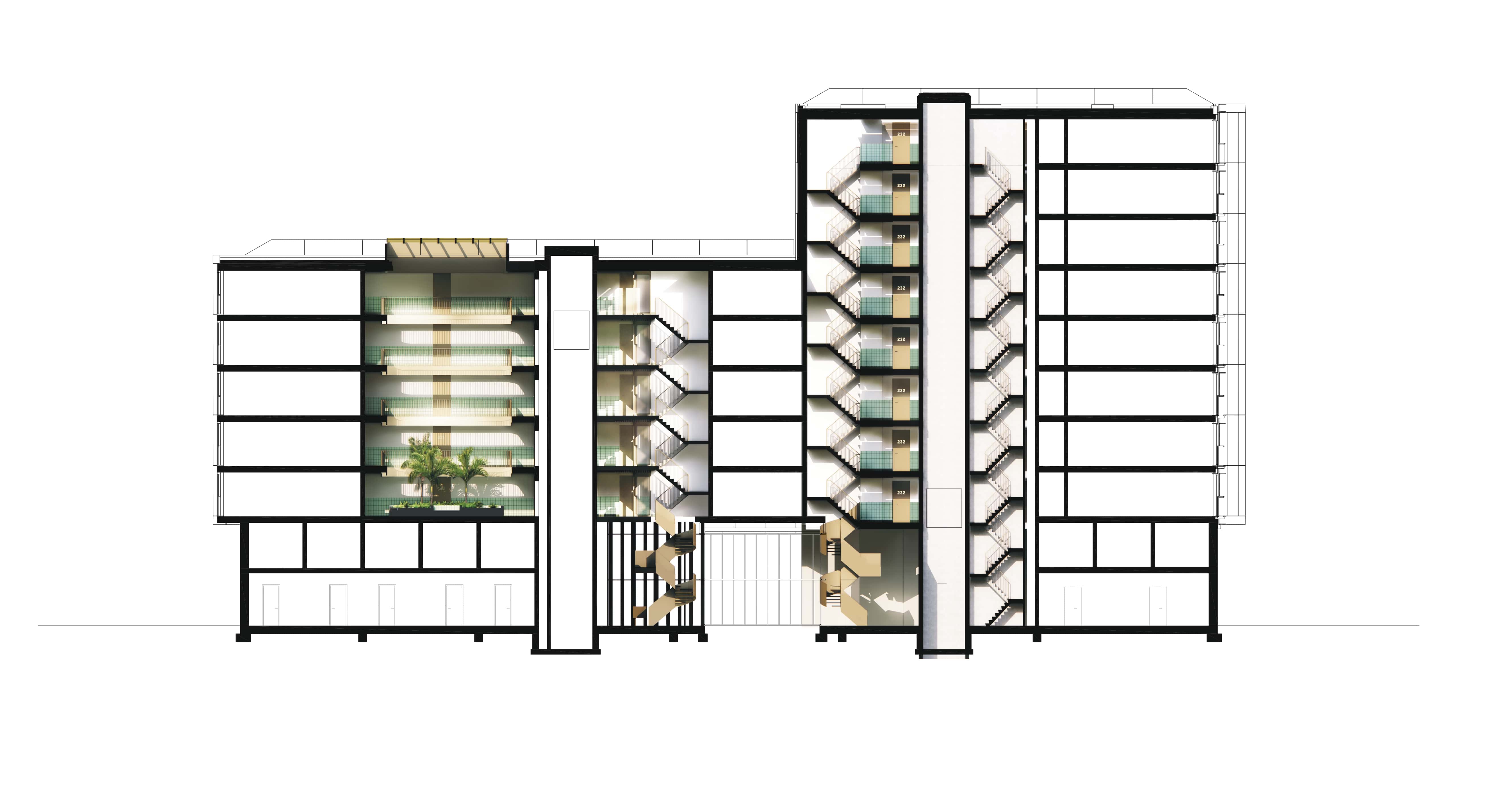 Doorsnede. Beeld Arons en Gelauff