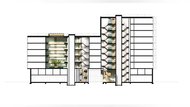 Doorsnede. Beeld Arons en Gelauff