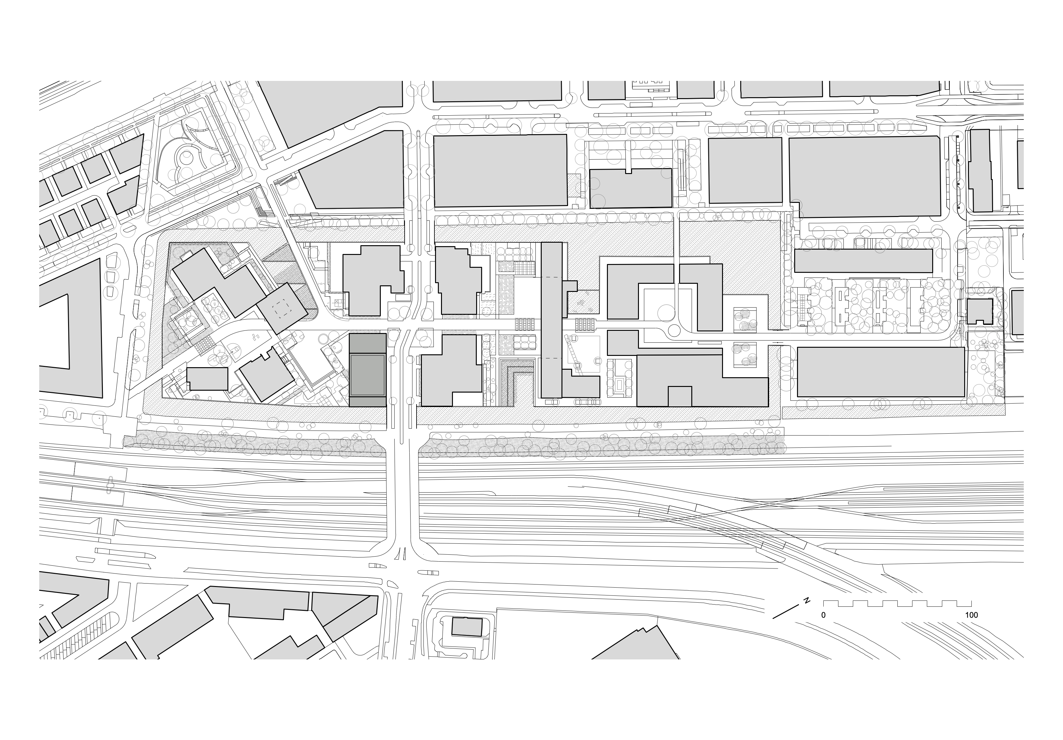 Situatietekening. Beeld Atelier Kempe Thill