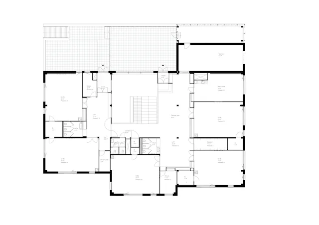 Plattegrond eerste verdieping. Beeld RAU Architects
