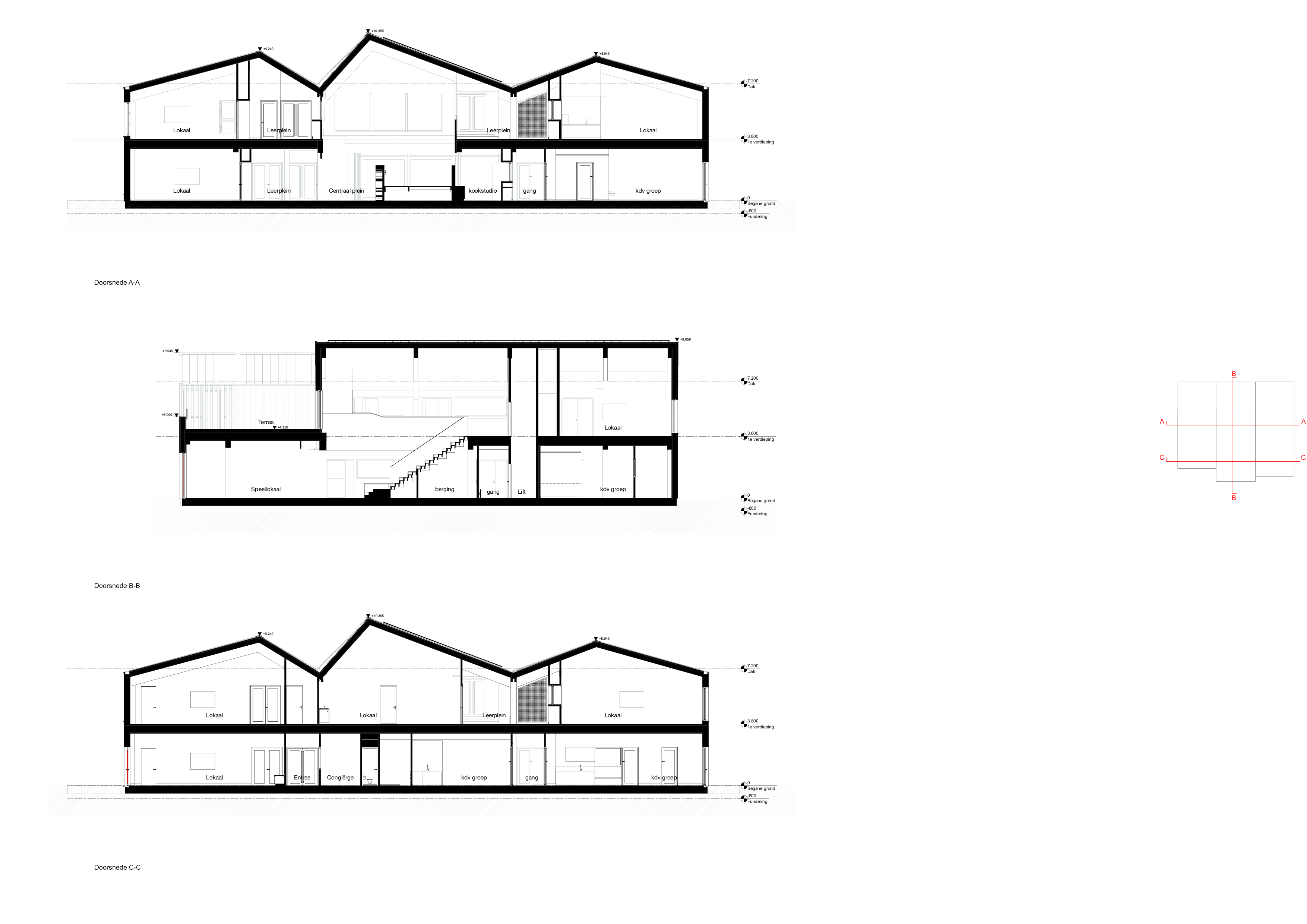 Doorsneden. Beeld RAU Architects