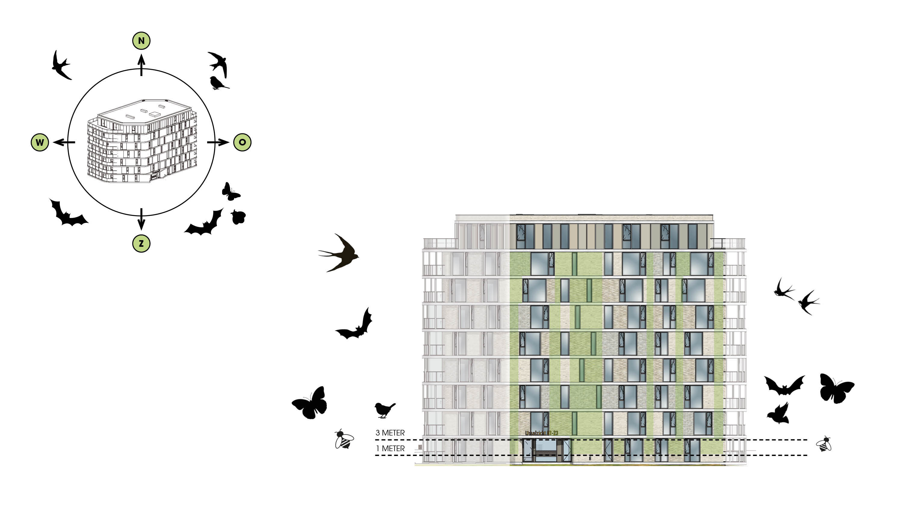 Biodiversiteit en gevel. Beeld MIX architectuur