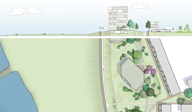 Situatietekening en doorsnede. Beeld MIX architectuur