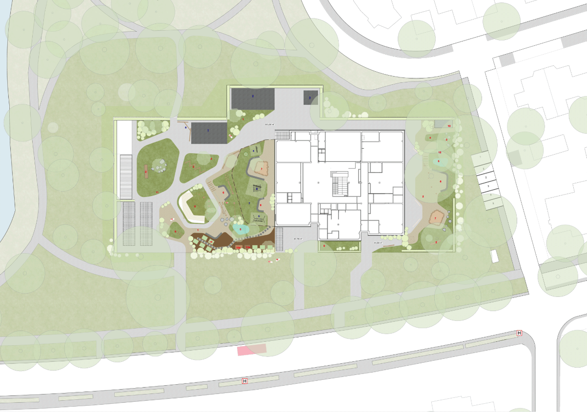 Plattegrond in situatie. Beeld RAU Architects