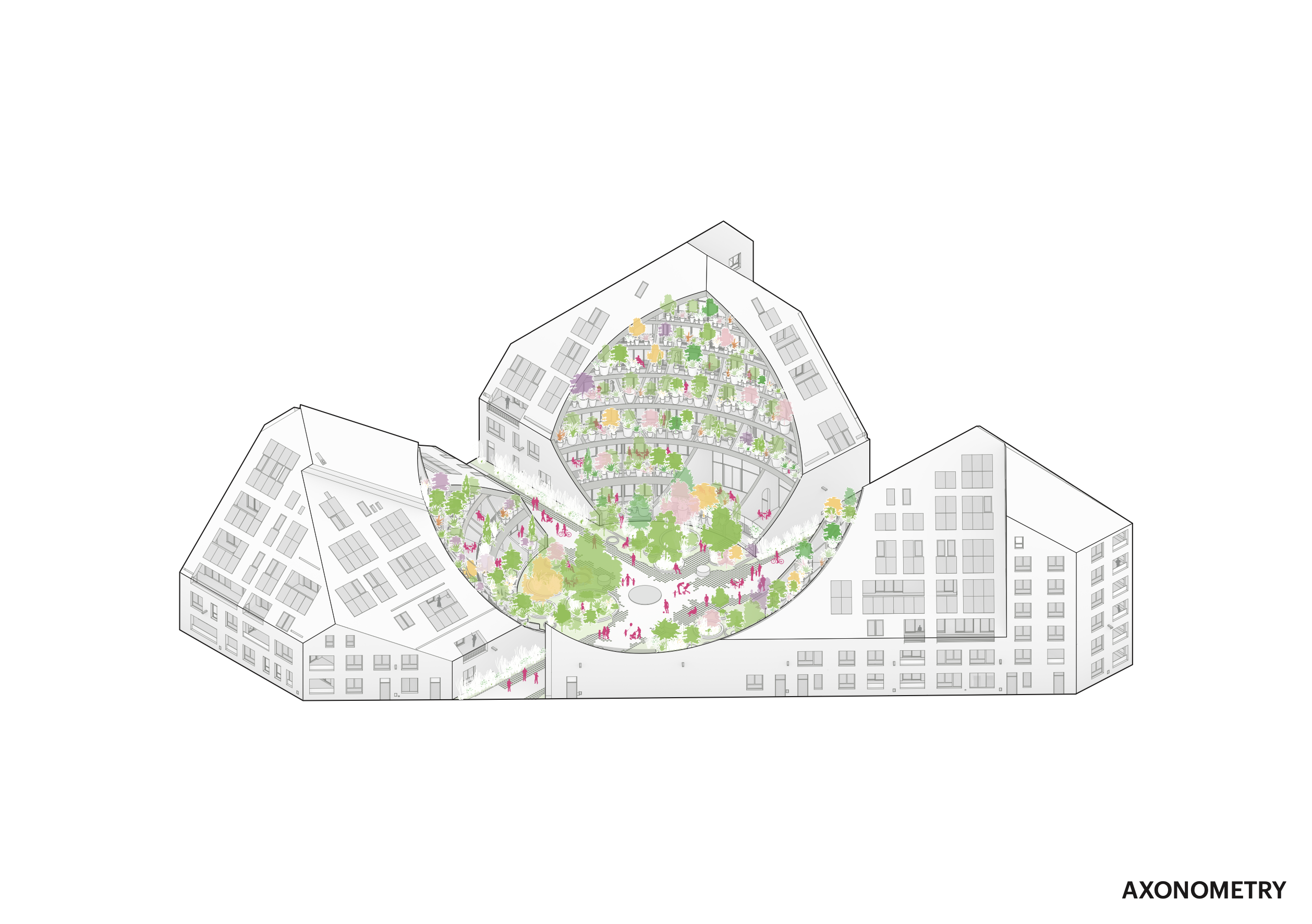 Axonometrie. Beeld MVRDV