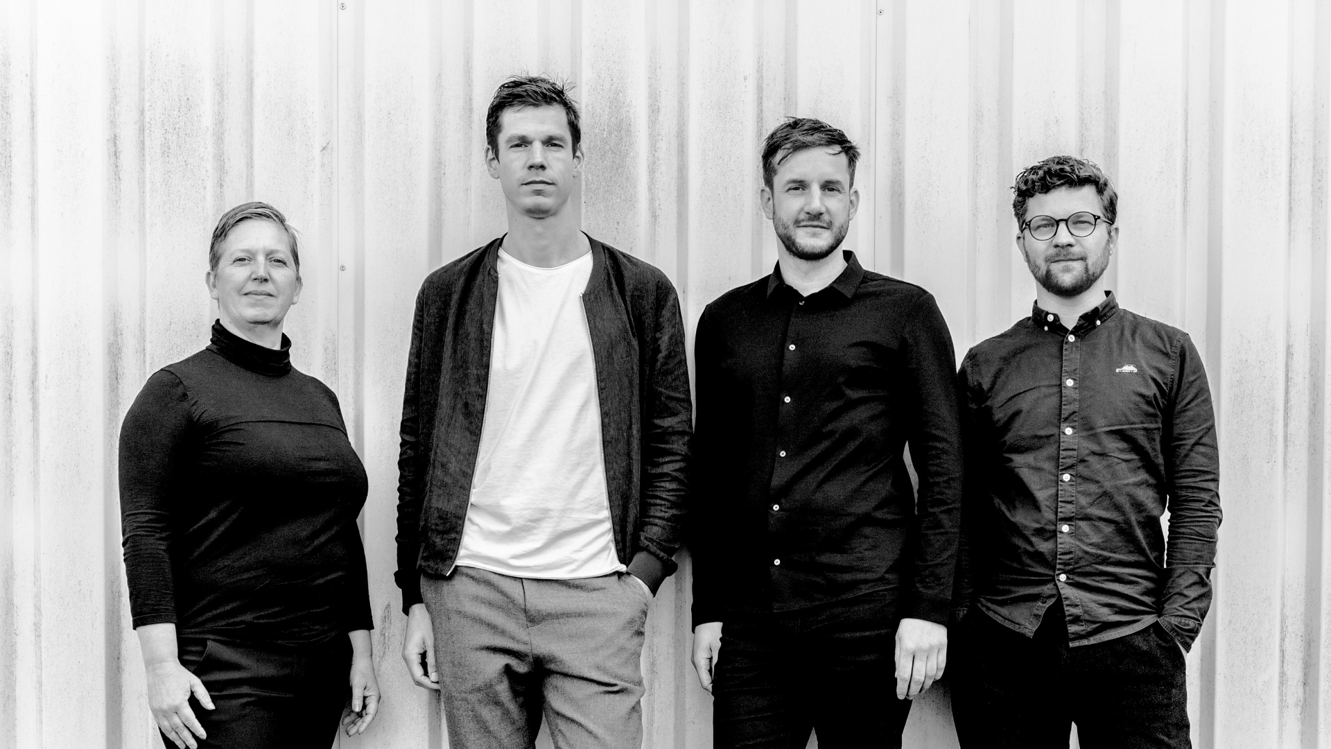 v.l.n.r. Ingrid van der Heijden, Rick ten Doeschate, Jan Lebbink en Gert Kwekkeboom. Beeld Civic Architects