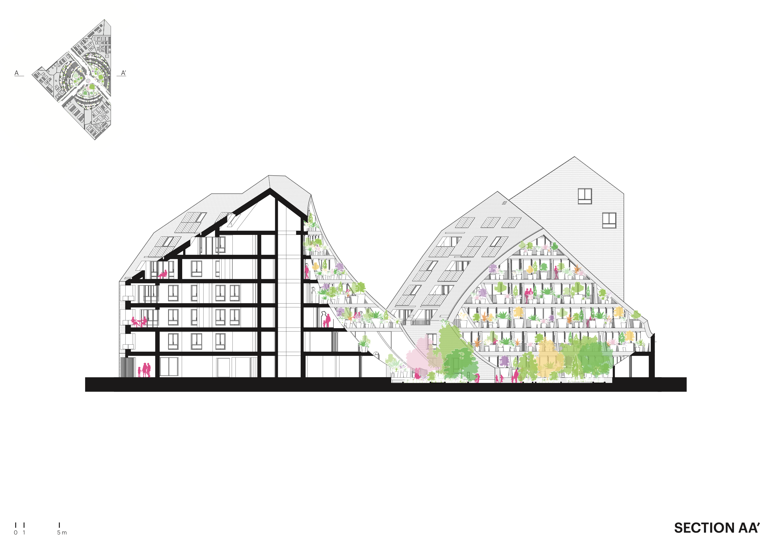 Doorsnede. Beeld MVRDV