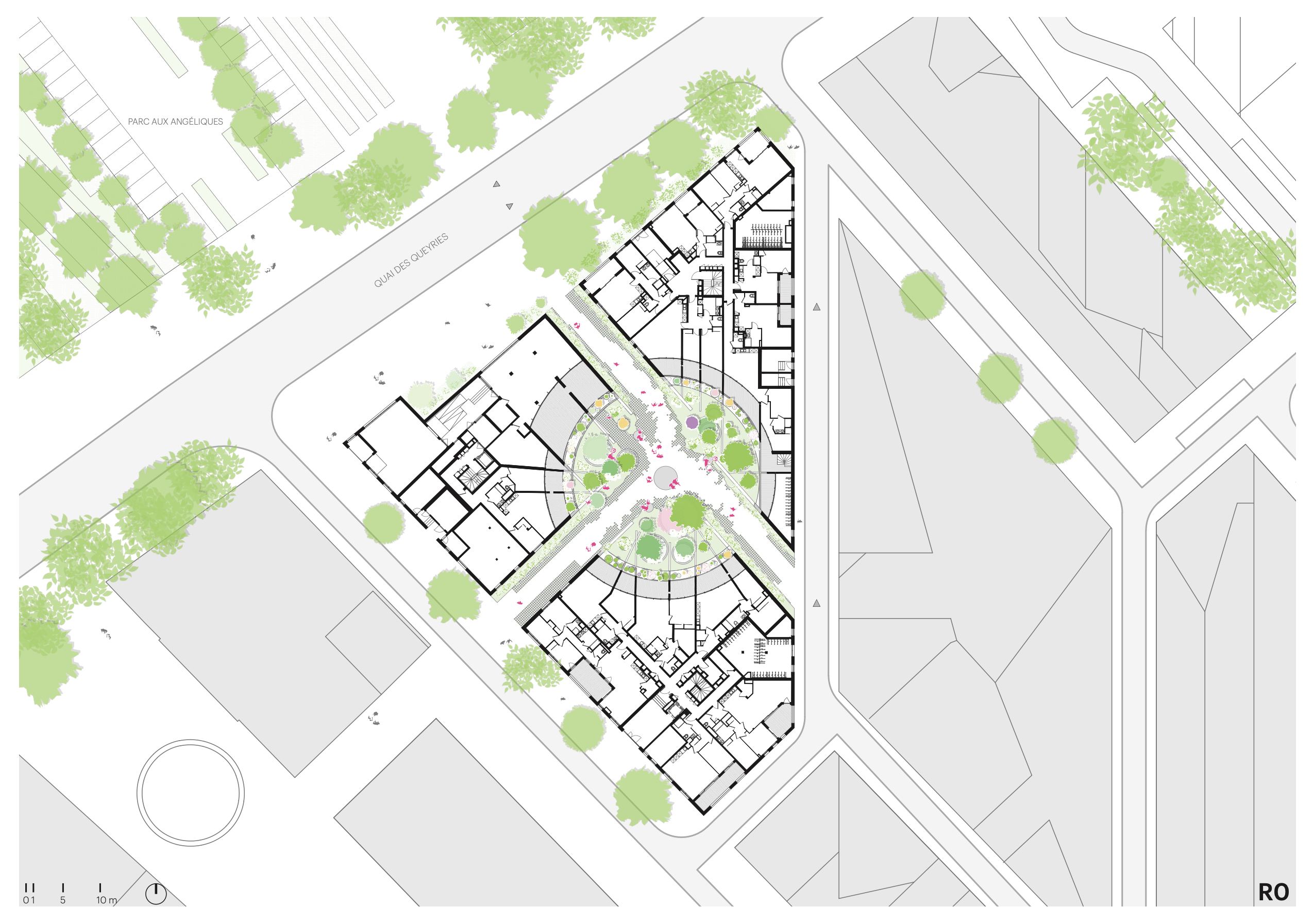 Plattegrond begane grond. Beeld MVRDV