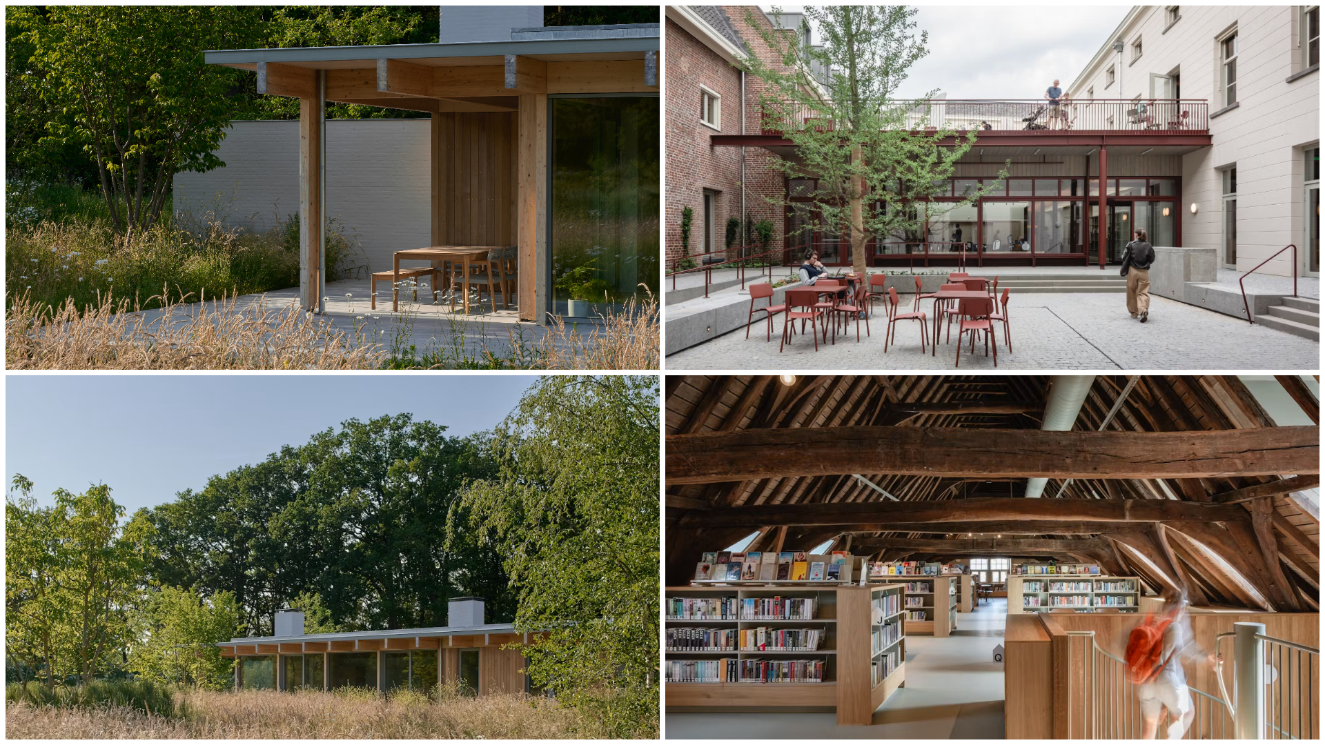 Landgoed Leijvennen door Pieter Bedaux, beeld Max Hart Nibbrig (l). Huis73 door Korteknie Stuhlmacher Architecten, beeld Maurice Tjon a Tham (r)