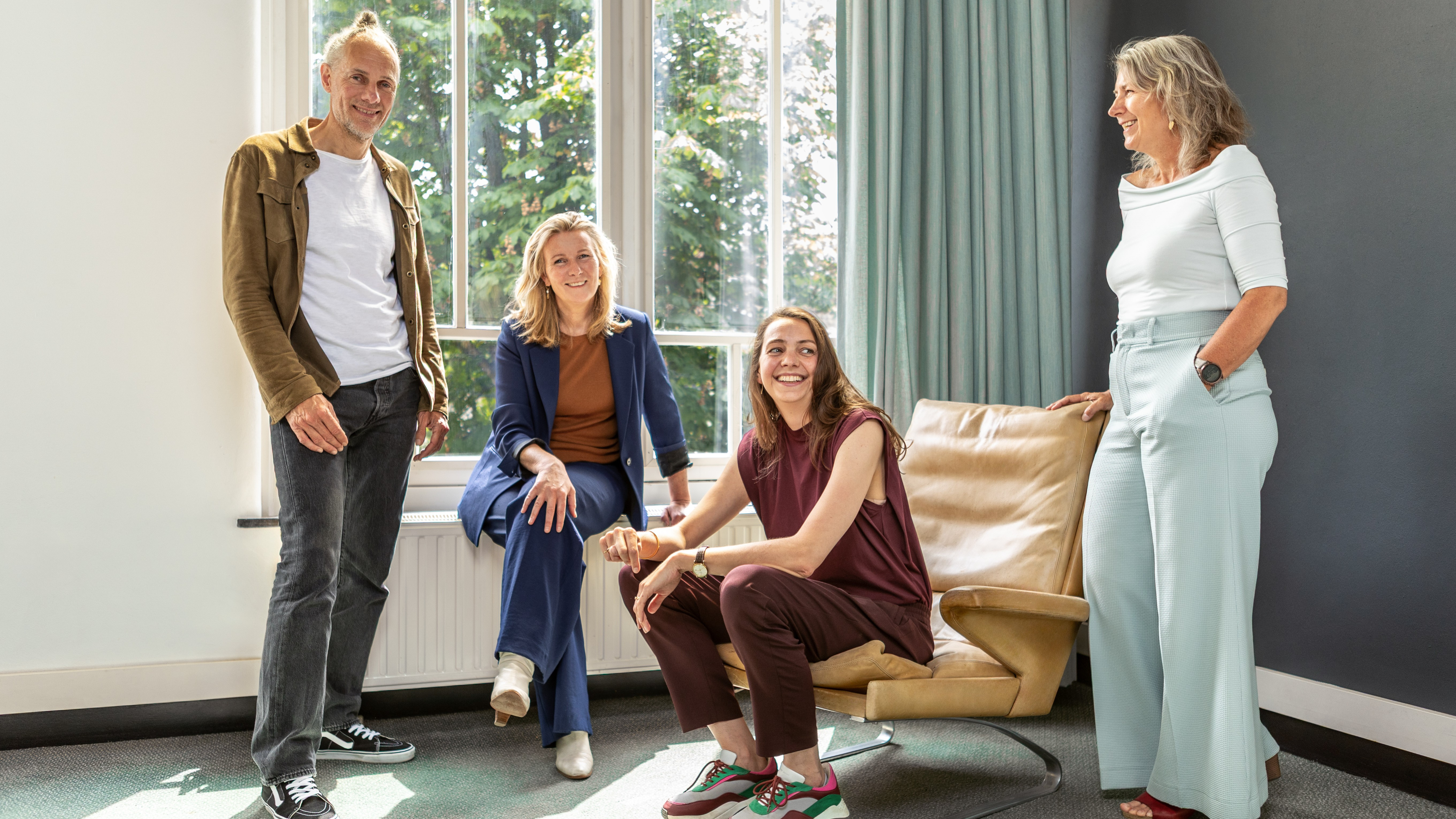 Vlnr: Gideon de Jong, Esther Vlaswinkel, Barbara Dirks en Maartje Luisman. Beeld SVP Architectuur en Stedenbouw