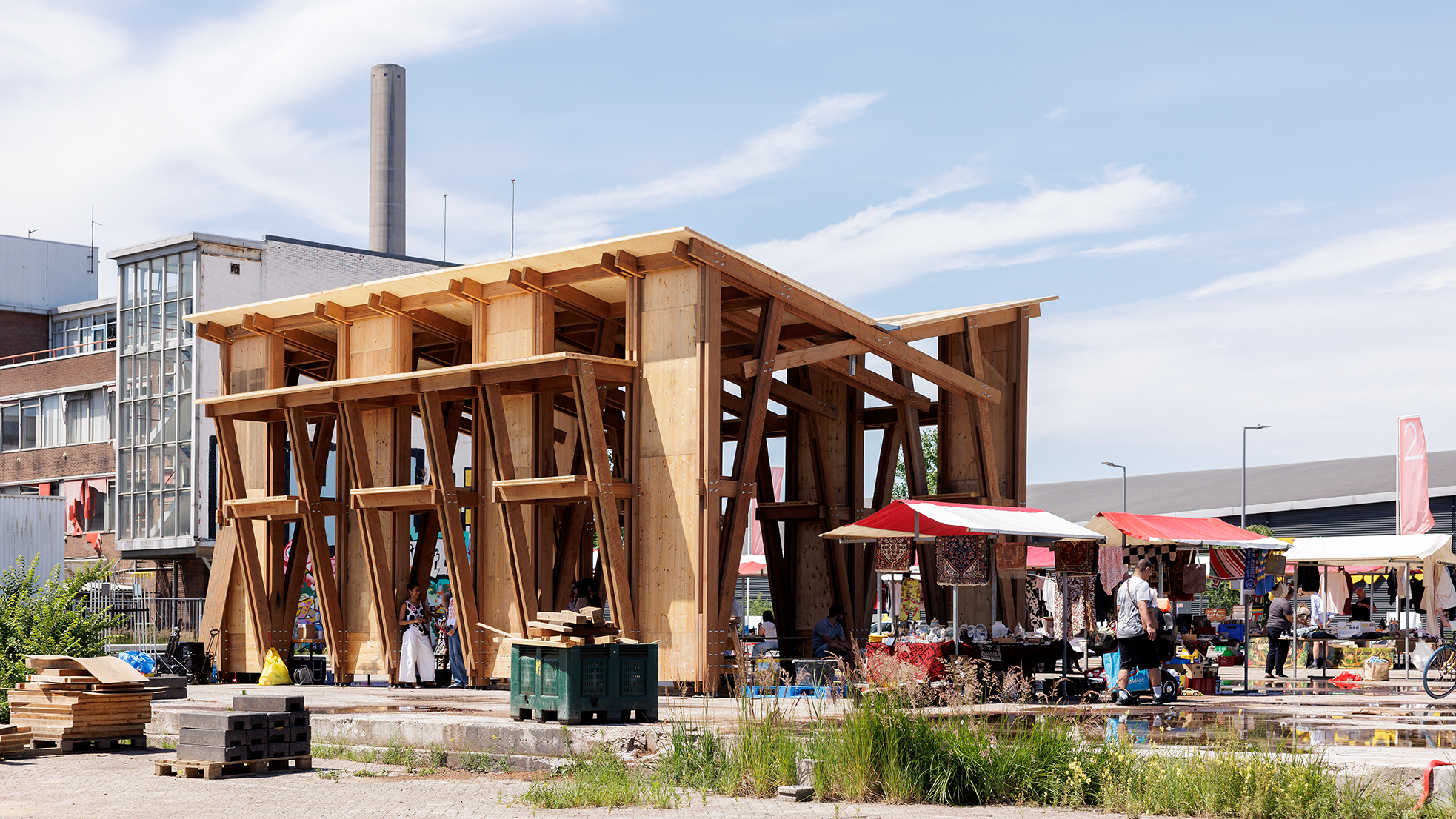 Test Site Materialenwerf door Studio Acte. Beeld Aad Hoogendoorn 