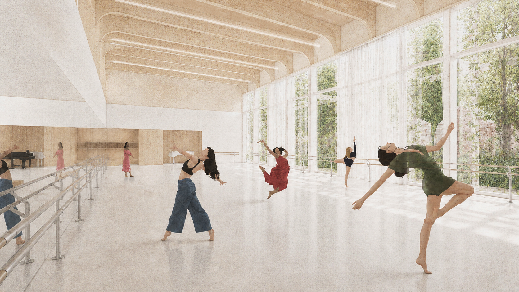 Ontwerpvisie Studio Introdans. Beeld KRFT