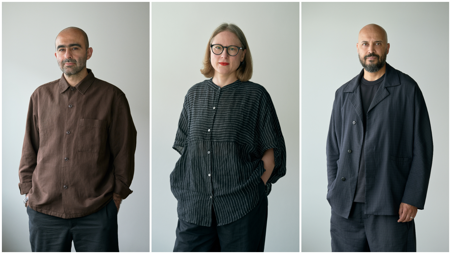 Kaveh Dabiri, Marianne Anthonissen en Samir Bantal. Beeld Mounir Raji/OMA