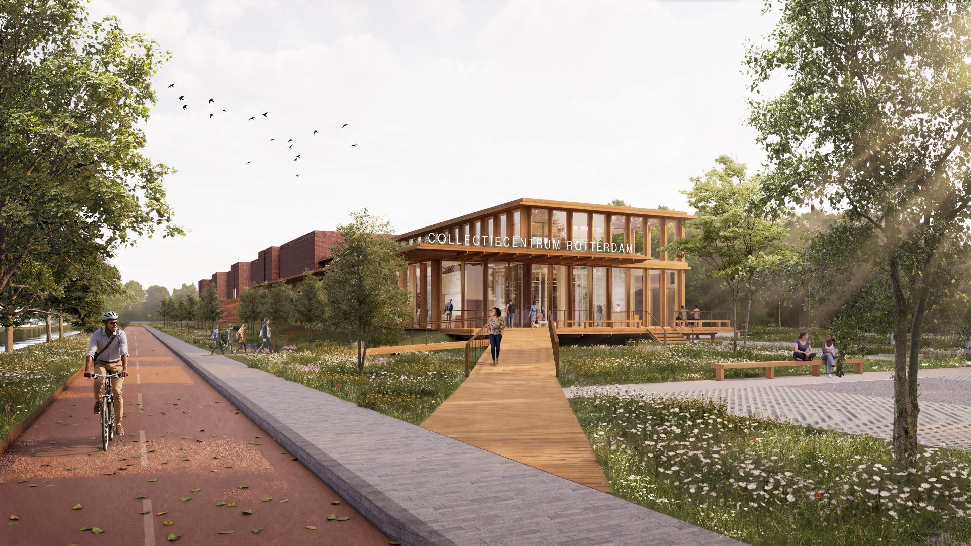 Collectiecentrum Rotterdam in Zevenkamp. Beeld DP6 architectuurstudio en De Unie Architecten