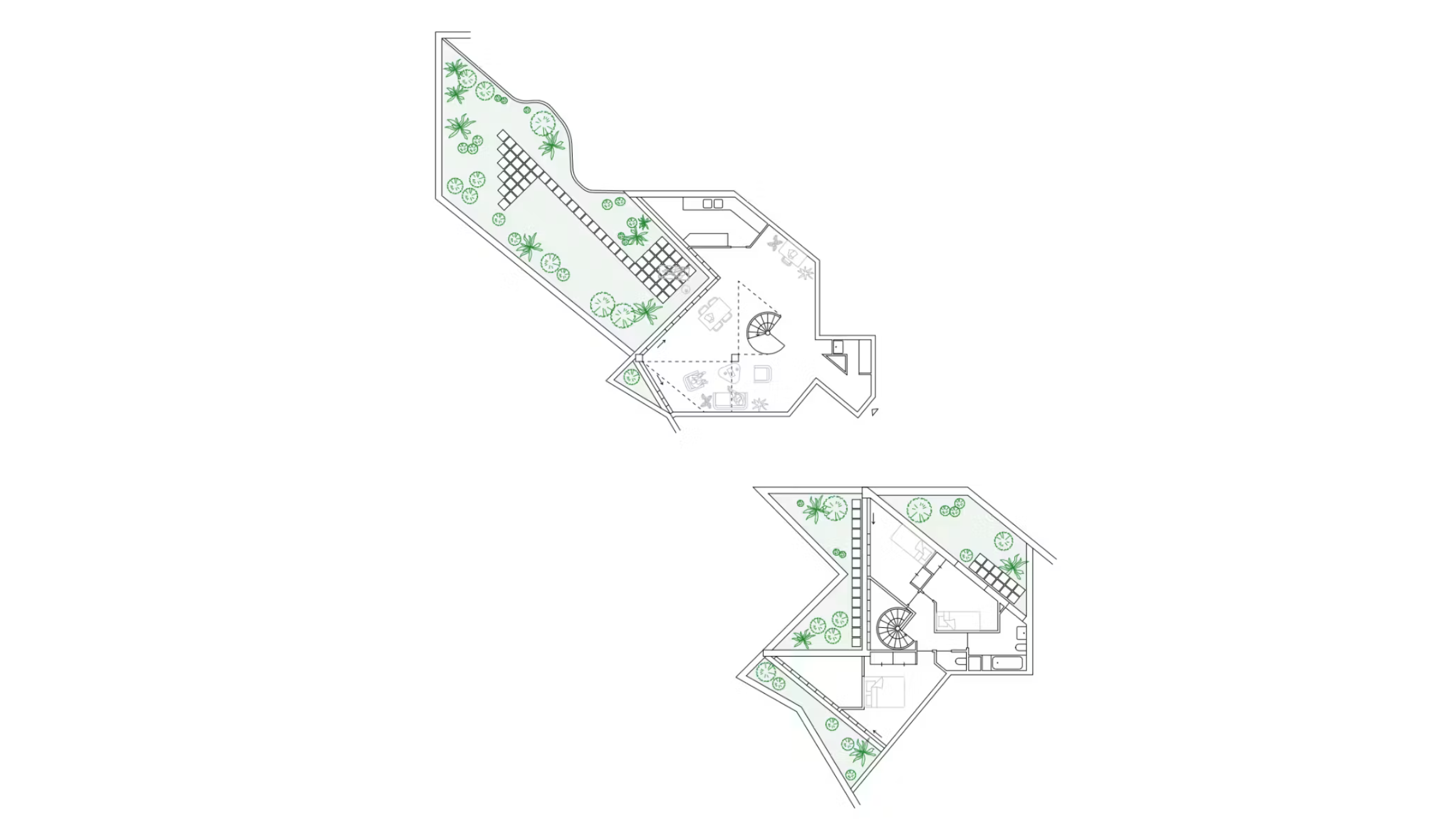 Deelplattegrond Ivry-sur-Seine. Tekening Gus Tielens