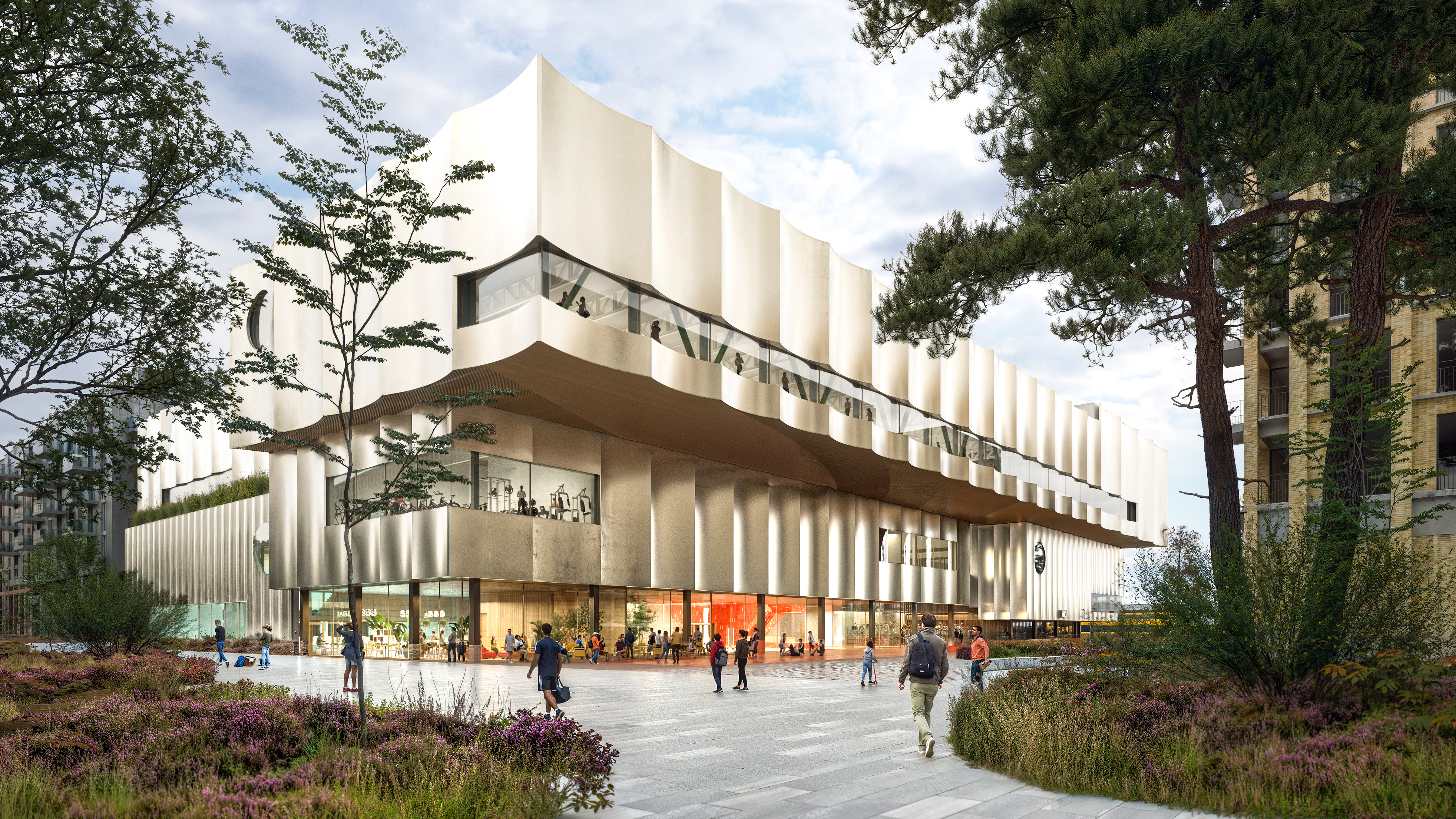 Sportcomplex Hilversum. Beeld Benthem Crouwel Architects en LD Architects