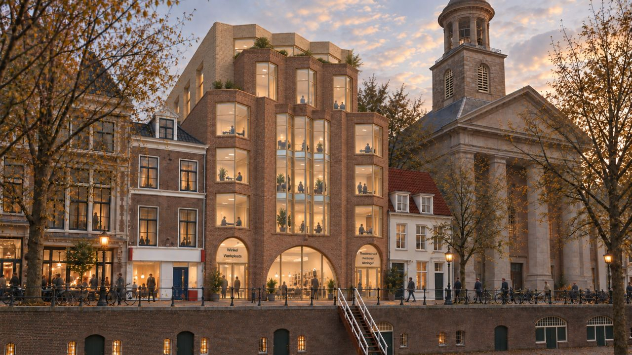 Gevelontwerp voormalig Rembrandttheater Utrecht, door Dok architecten. Beeld Dok architecten