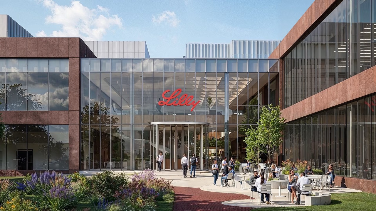 Ontwerp Eli Lilly fabriek door Powerhouse Company. Beeld Powerhouse Company